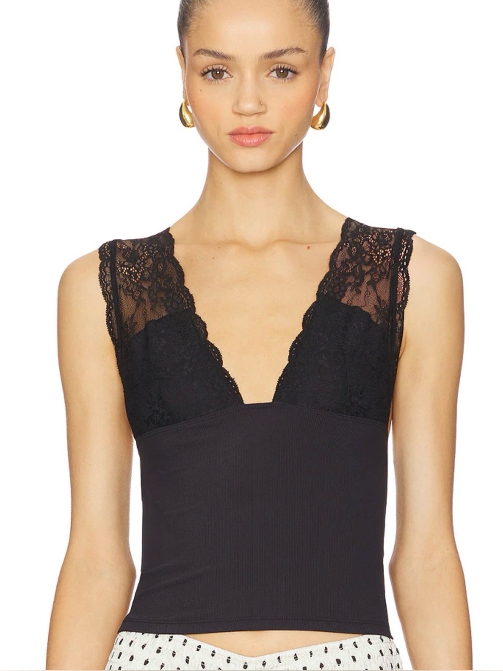 FREE PEOPLE XS NWT BLACK POWER PLAY TANK $60msrp